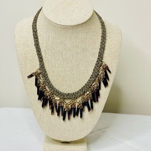 Stella & Dot Bora Rose Gold Statement Necklace - Never Worn